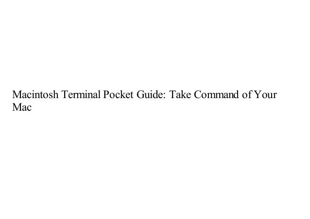 Macintosh Terminal Pocket Guide